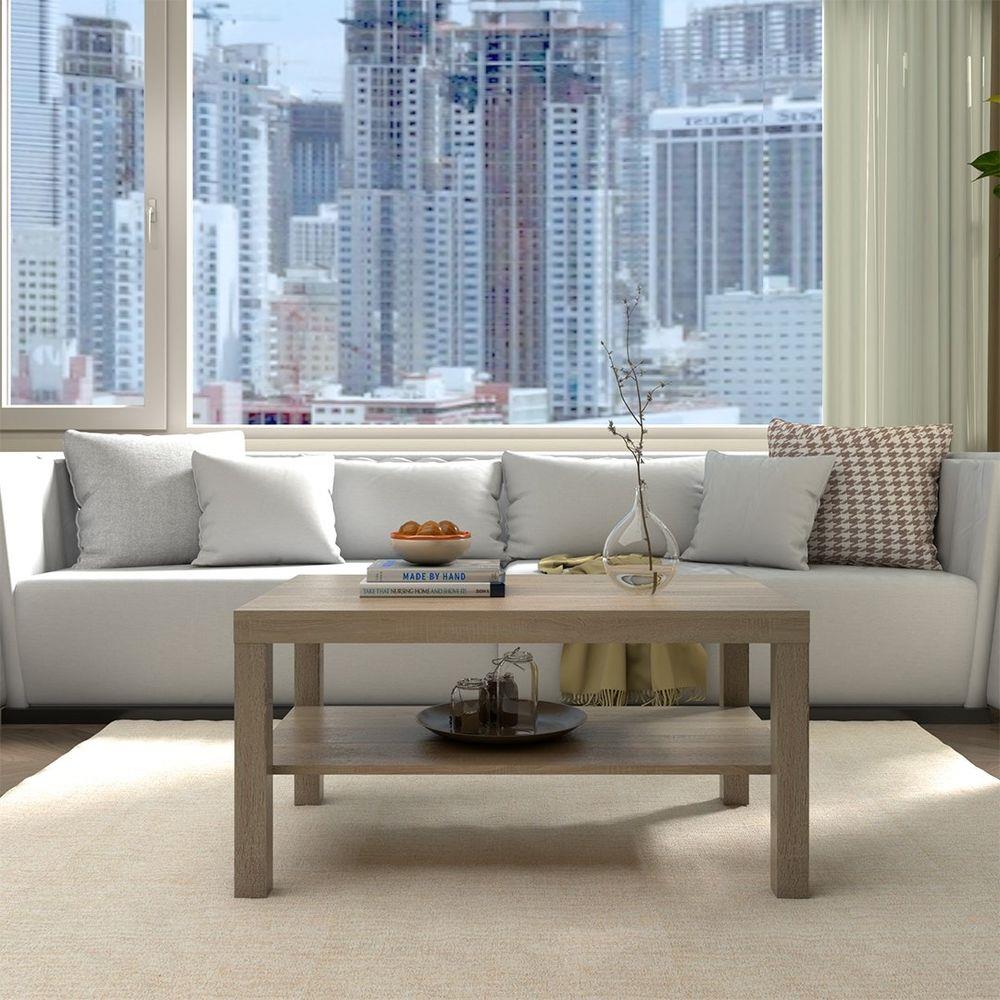 โต๊ะกลาง LOOMS RIKKO 19225357 90 ซม. สีโซลิดโอ๊ค