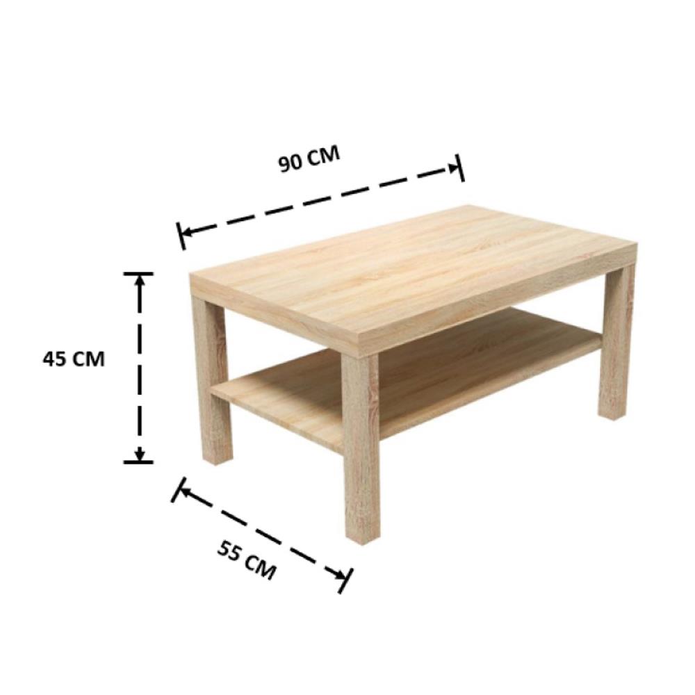 โต๊ะกลาง LOOMS RIKKO 19225357 90 ซม. สีโซลิดโอ๊ค