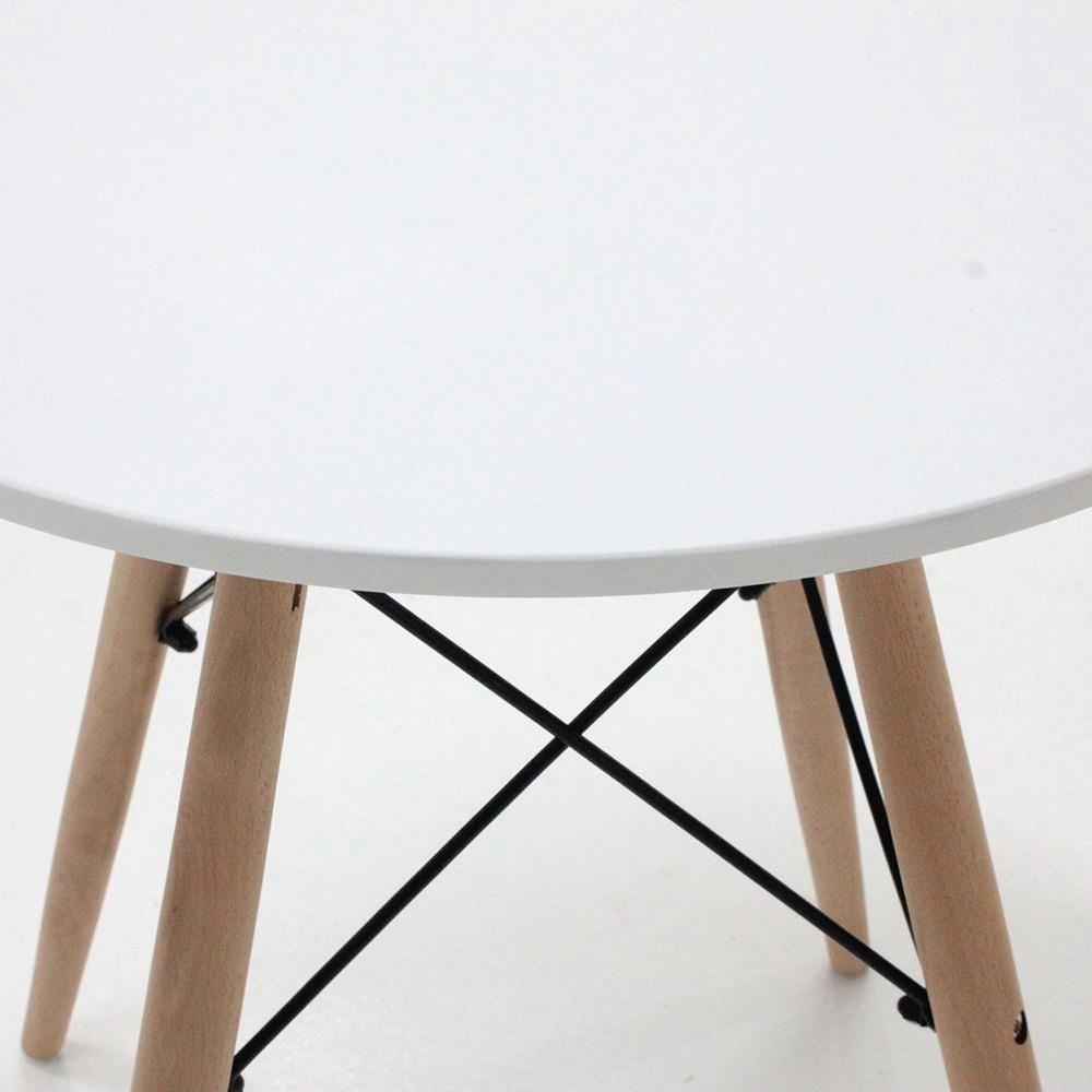 โต๊ะอาหาร LOOMS JUNIA-A 19211800 50 ซม. สีขาว