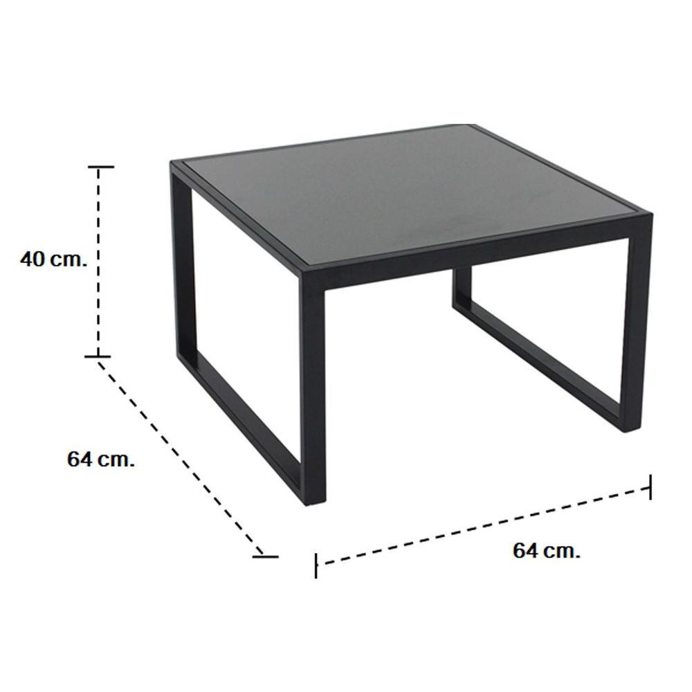 โต๊ะกลาง LOOMS BRENDA 19211511 64 ซม. สีดำ