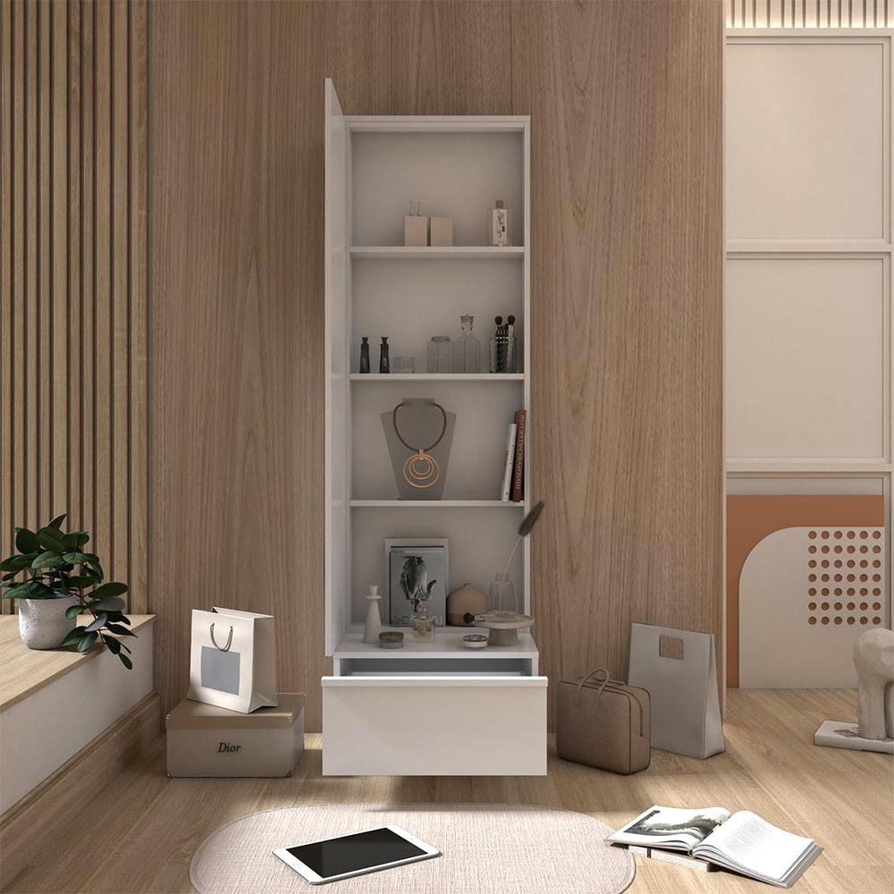 โต๊ะเครื่องแป้งแบบยืน LOOMS SACHA 19227696 50 ซม. สีขาว