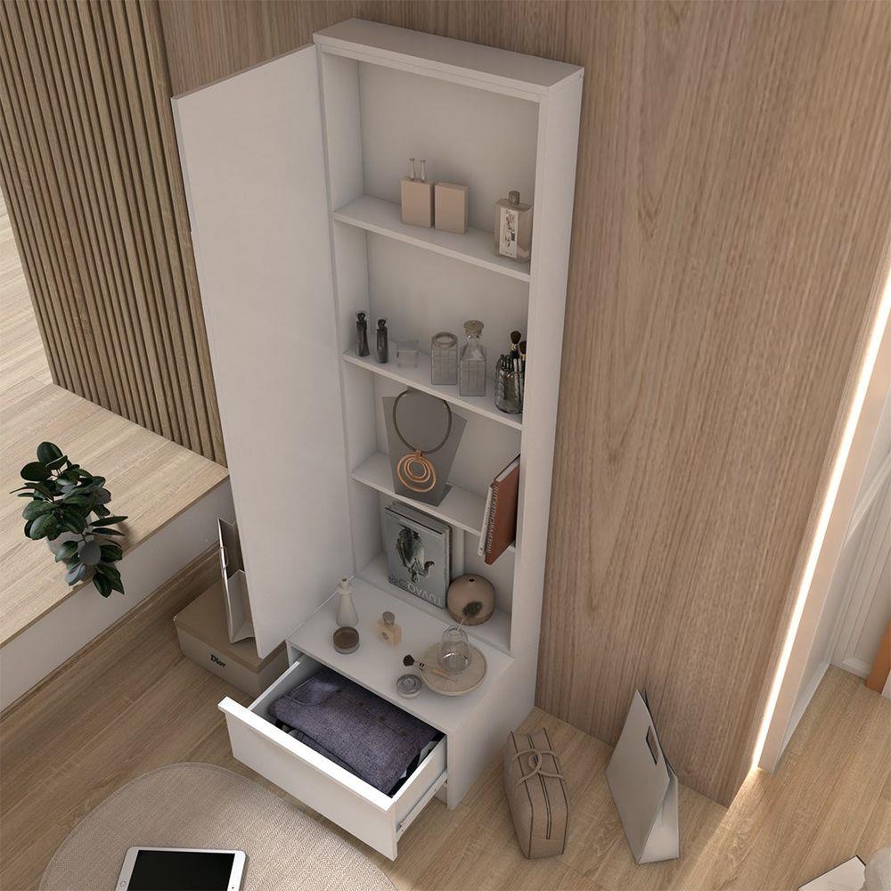 โต๊ะเครื่องแป้งแบบยืน LOOMS SACHA 19227696 50 ซม. สีขาว