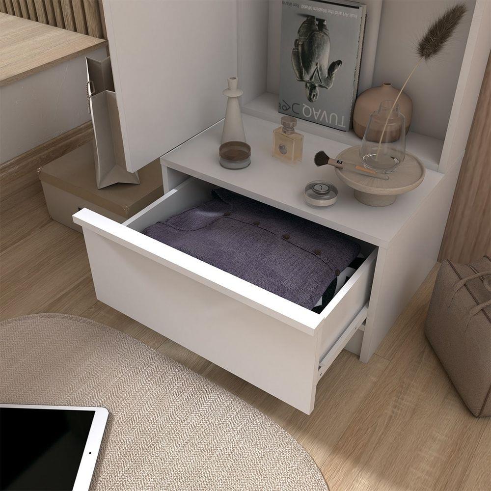 โต๊ะเครื่องแป้งแบบยืน LOOMS SACHA 19227696 50 ซม. สีขาว