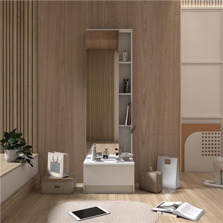 โต๊ะเครื่องแป้งแบบยืน LOOMS SACHA 19227696 50 ซม. สีขาว_3