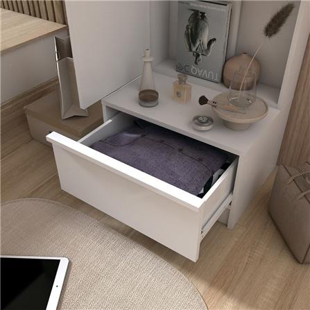 โต๊ะเครื่องแป้งแบบยืน LOOMS SACHA 19227696 50 ซม. สีขาว_6