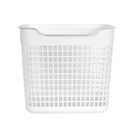 ตะกร้าเหลี่ยมสูงหูหิ้ว PLIM DAISY T สีขาว_2