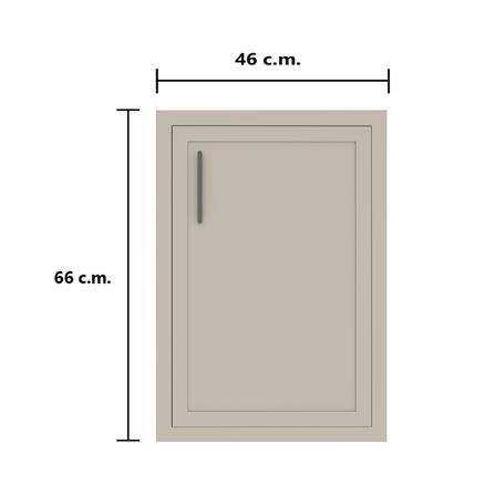 บานซิงค์เดี่ยว MJ SLIM SHAKER 46x66 ซม. สี BIEGE_3