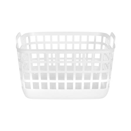 ตะกร้าเหลี่ยมหูหิ้ว PLIM DAISY SIZE XS สีขาว_2