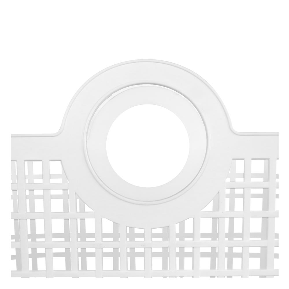 ตะกร้าเหลี่ยมหูหิ้ว PLIM DAISY SOFT สีขาว