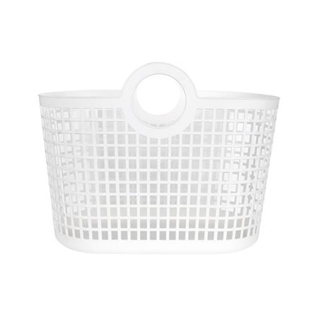 ตะกร้าเหลี่ยมหูหิ้ว PLIM DAISY SOFT สีขาว_2