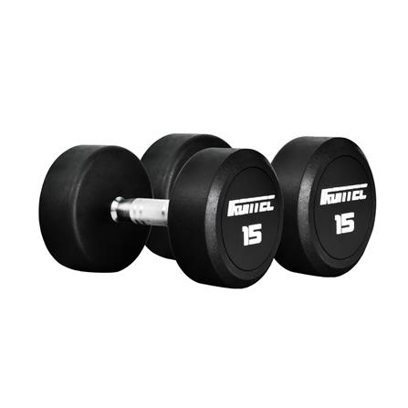 ดัมเบลทรงกลมหุ้มยาง IRONTEC 15 กก._0