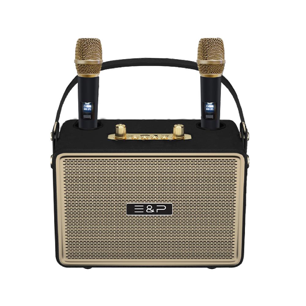 ลำโพงบลูทูธพร้อมไมค์ E&P M800 สีดำ