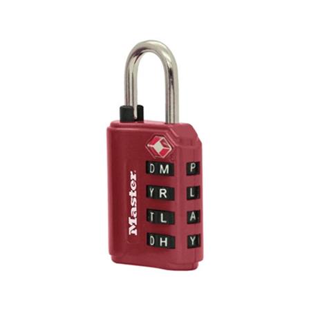 กุญแจรหัส MASTER LOCK TSA 4691 สีแดง_0