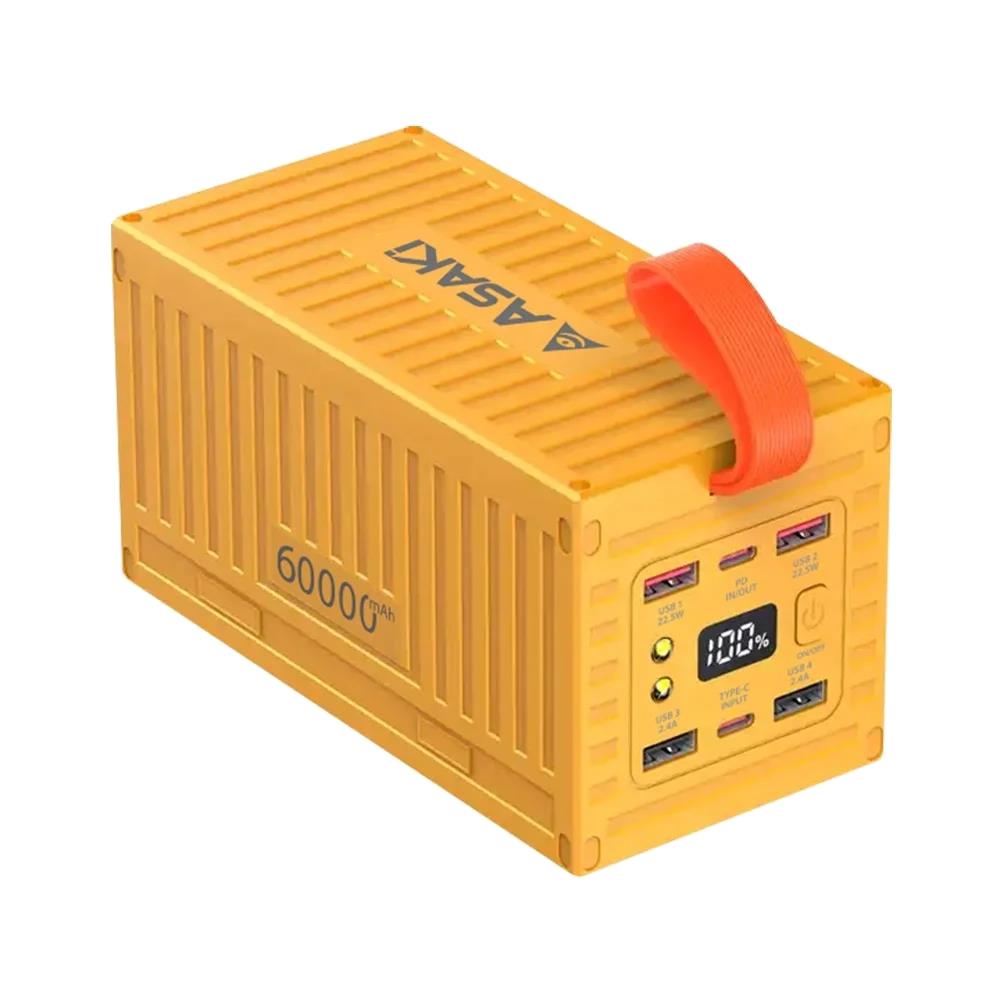 แบตเตอรี่สำรอง ASAKI A-B3601FY 60000 MAH สีเหลือง