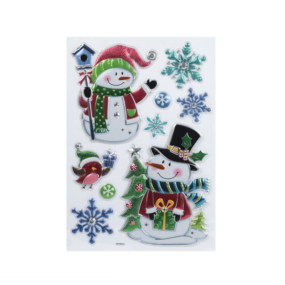 สติกเกอร์ ตุ๊กตาหิมะ SIAMXMAS 20x30 ซม.