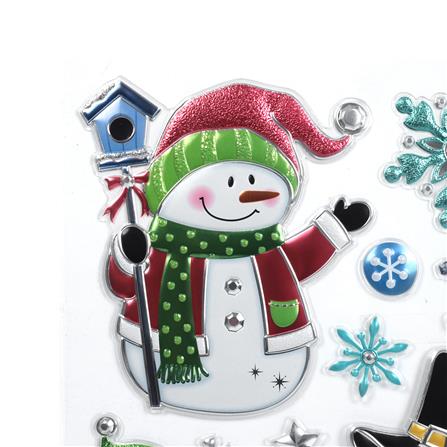 สติกเกอร์ ตุ๊กตาหิมะ SIAMXMAS 20x30 ซม._3