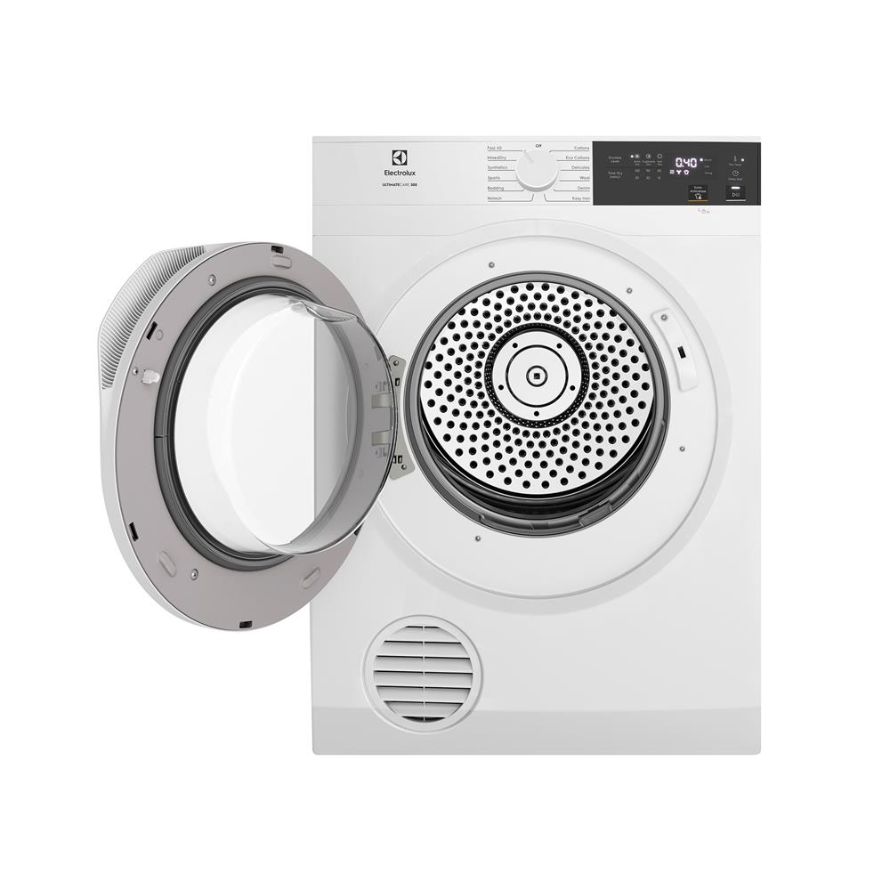 เครื่องอบผ้าฝาหน้าพร้อมขาตั้ง ELECTROLUX EDV804H3WC 8 กก. VENTING สีขาว