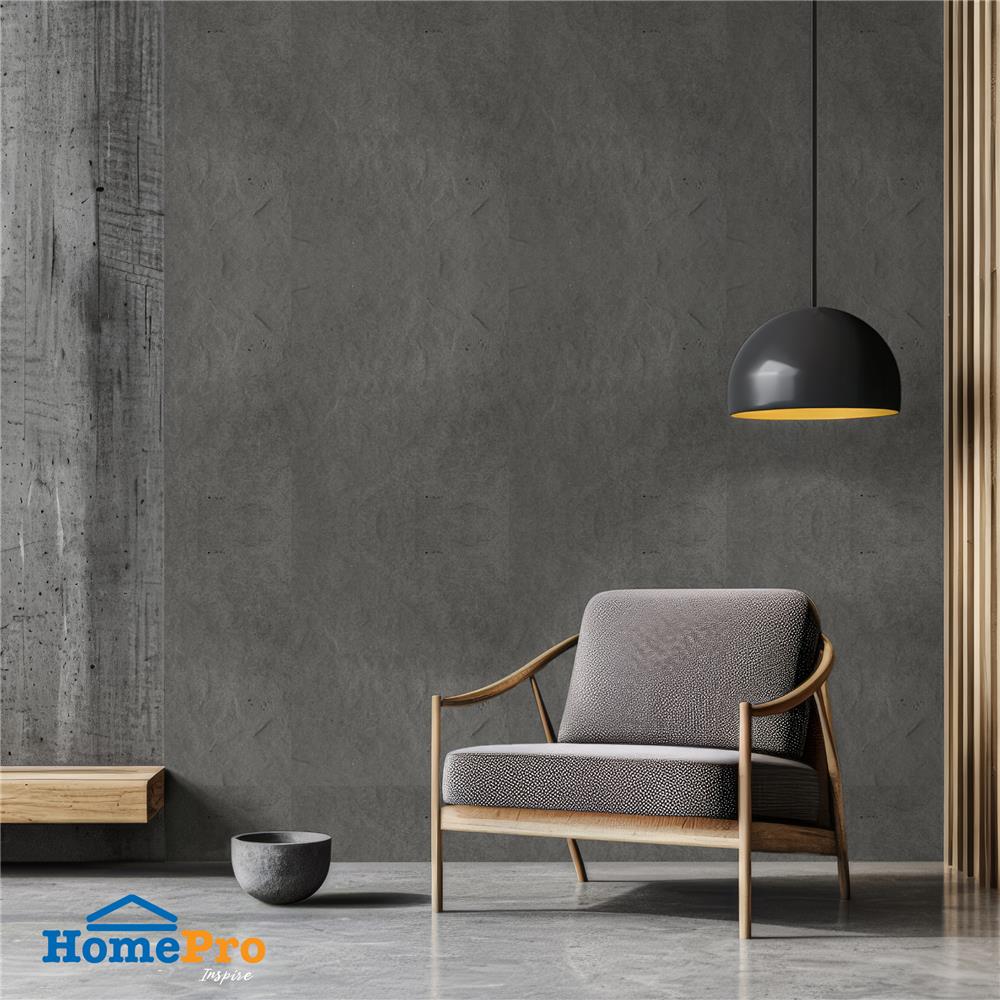 แผ่นตกแต่งผนัง HOME LIVING STYLE EMBOSS 59X119 ซม. สีเทา