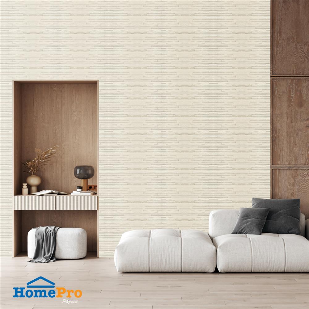 แผ่นตกแต่งผนัง HOME LIVING STYLE MARKS 54X118 ซม. สีครีม