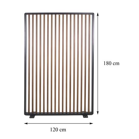 รั้วอะลูมิเนียม BENETTA SERENITY 180X30 ซม. สีดำ_6