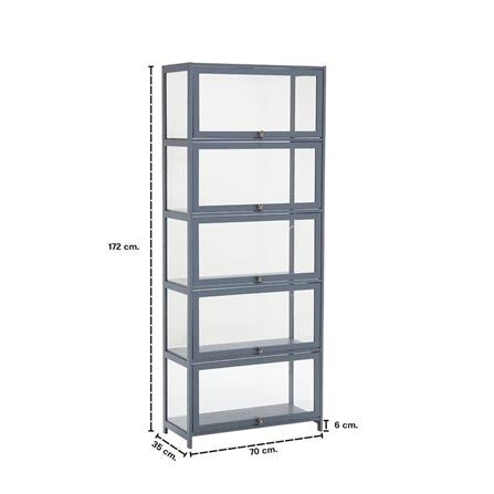 ตู้โชว์ LOOMS MAYYA 19227942 70 ซม. สีเทา_7