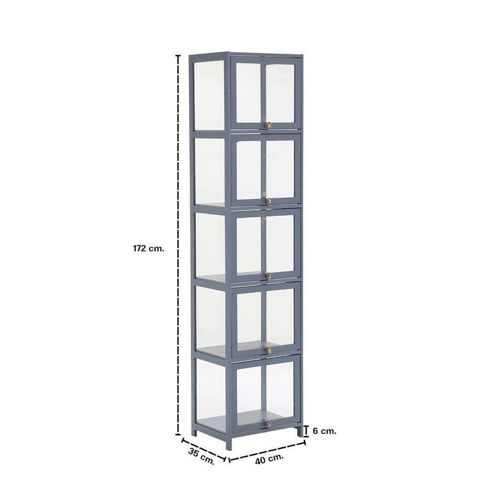 ตู้โชว์ LOOMS MAYYA 19227941 40 ซม. สีเทา