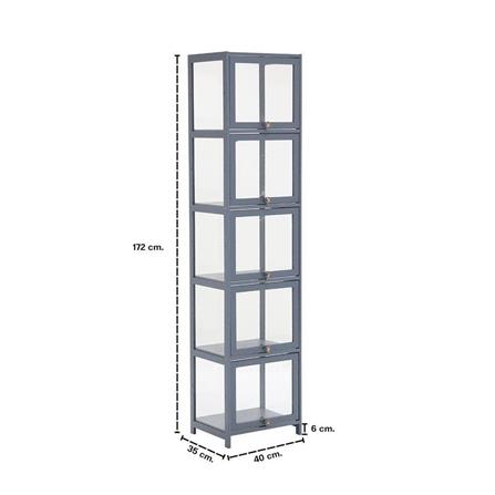 ตู้โชว์ LOOMS MAYYA 19227941 40 ซม. สีเทา_8