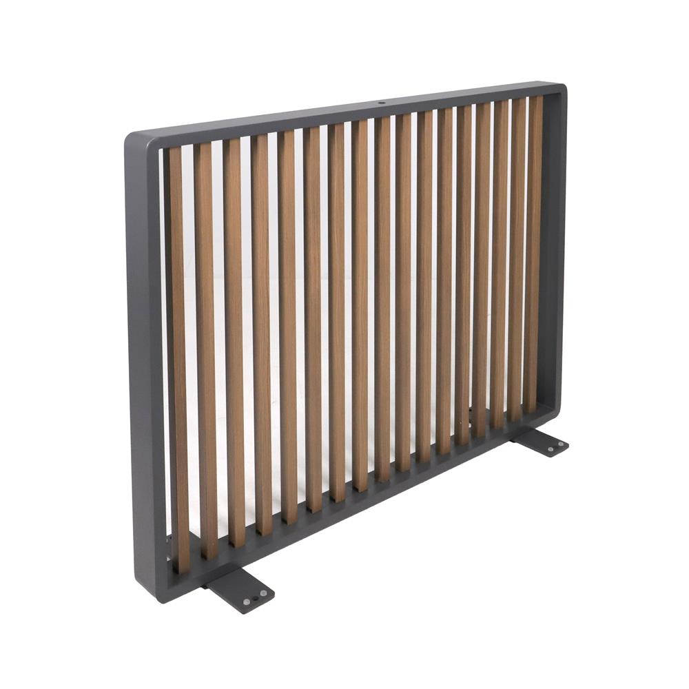 รั้วอะลูมิเนียม BENETTA SERENITY 100X30 ซม. สีดำ