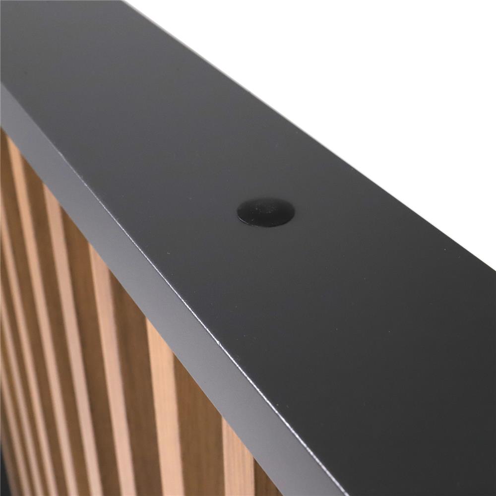 รั้วอะลูมิเนียม BENETTA SERENITY 100X30 ซม. สีดำ