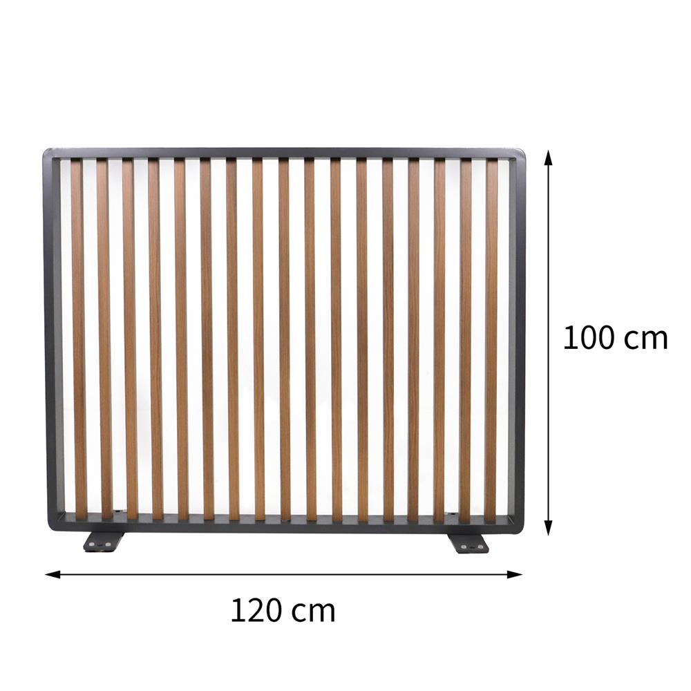 รั้วอะลูมิเนียม BENETTA SERENITY 100X30 ซม. สีดำ