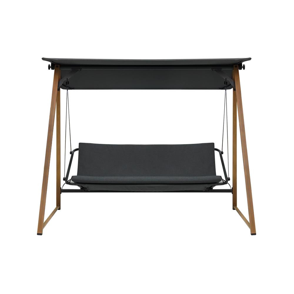 เก้าอี้โยก 3 ที่นั่ง BENETTA SERENITY สีไม้ธรรมชาติ/ดำ