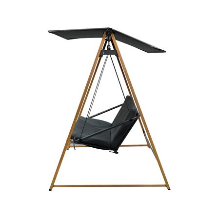 เก้าอี้โยก 3 ที่นั่ง BENETTA SERENITY สีไม้ธรรมชาติ/ดำ_2