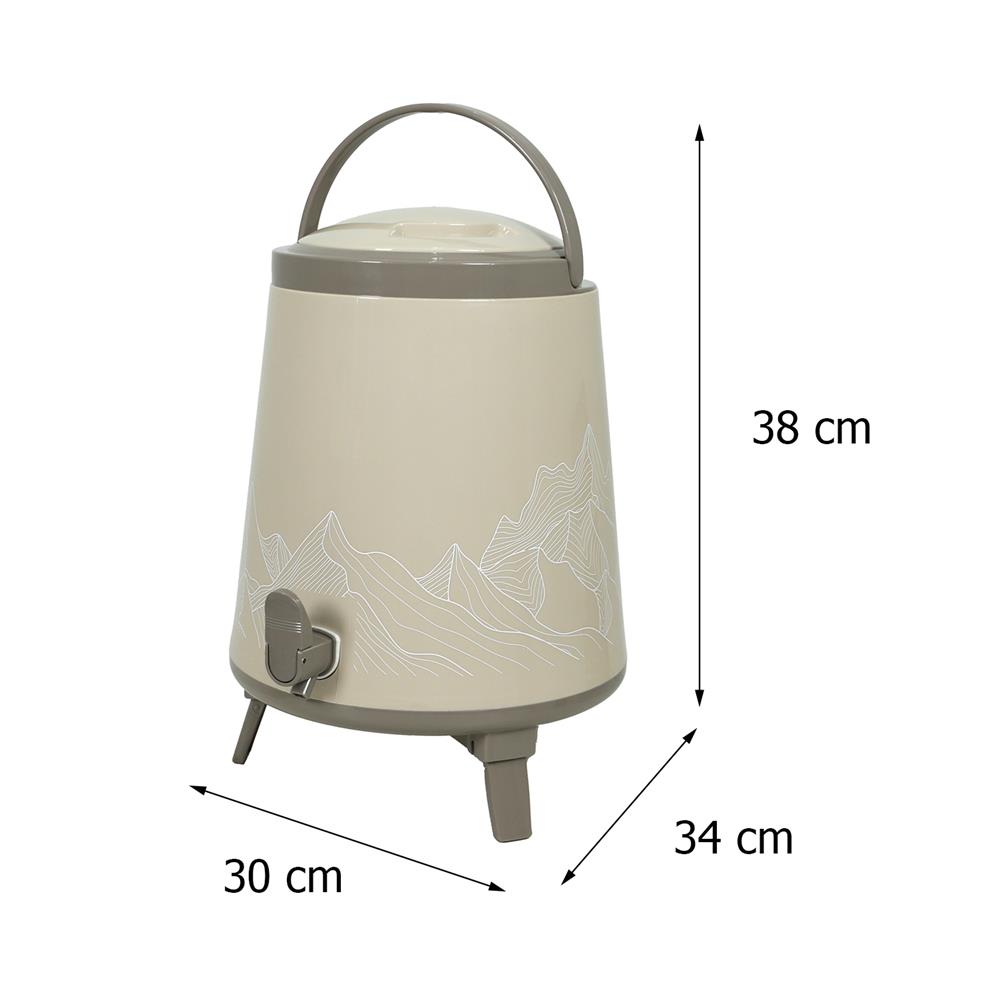 ถังน้ำดื่ม มีก๊อก SPRING COOL MATE 14 ลิตร สีน้ำตาลอ่อน