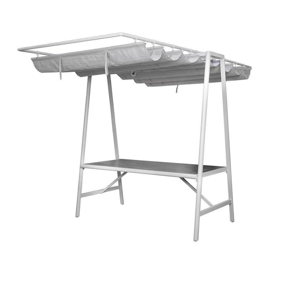 ชุดสนาม 4 ที่นั่ง SOLAR BENETTA SERENITY สีเทาอ่อน