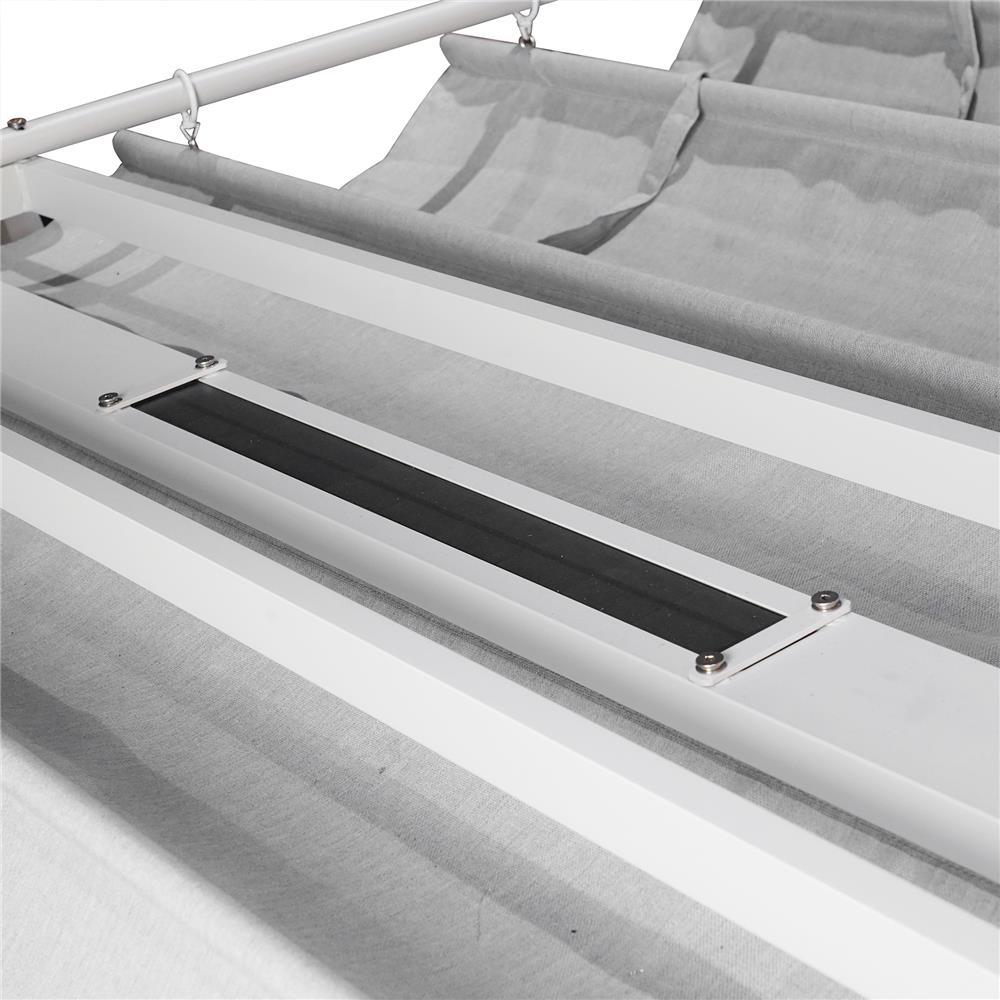 ชุดสนาม 4 ที่นั่ง SOLAR BENETTA SERENITY สีเทาอ่อน