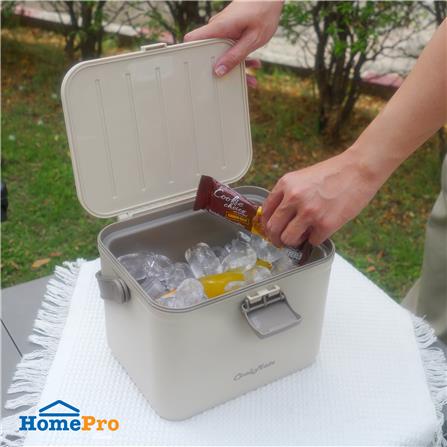 กระติกน้ำแข็ง SPRING COOL MATE 5 ลิตร สีน้ำตาลอ่อน_5