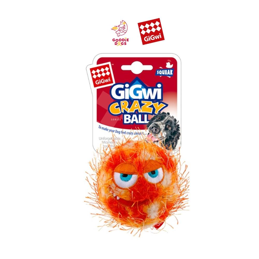 ของเล่นสุนัข GIGWI CRAZY BALL สีส้ม