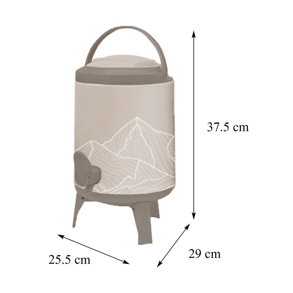 ถังน้ำดื่ม มีก๊อก SPRING COOL MATE 10 ลิตร สีน้ำตาลอ่อน