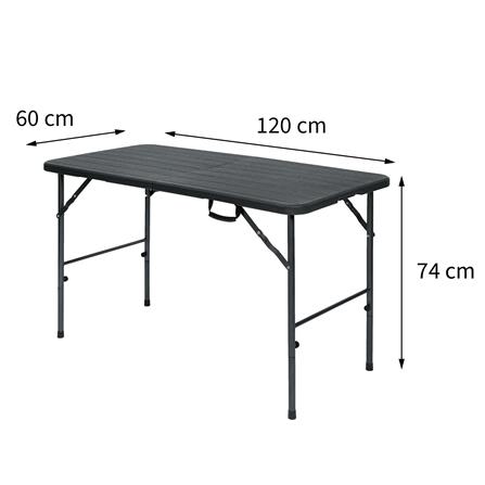 โต๊ะพับอเนกประสงค์ HDPE ME LIVING 120 ซม. สีดำ_5