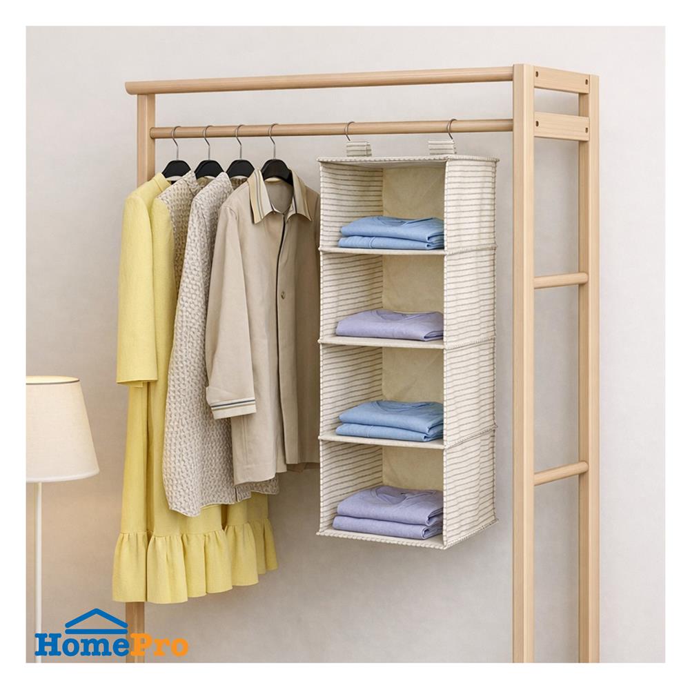 ชั้นแขวน 4 ชั้น PLIM STRIPES 30x30x84 ซม.