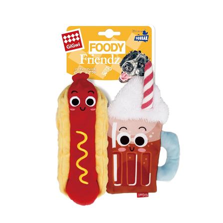 ของเล่นสุนัข GIGWI FOODY FRIENDZ HOTDOG AND COCACOLA_0