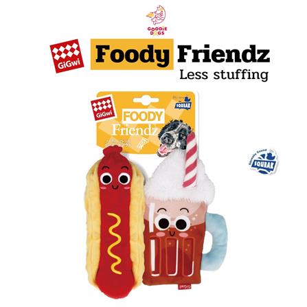 ของเล่นสุนัข GIGWI FOODY FRIENDZ HOTDOG AND COCACOLA_1