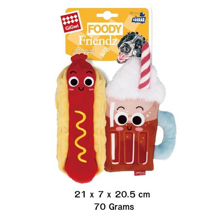 ของเล่นสุนัข GIGWI FOODY FRIENDZ HOTDOG AND COCACOLA_2