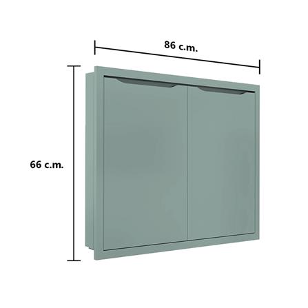 บานซิงค์คู่ MJ ECO 86x66 ซม. สี SEA SALT_4