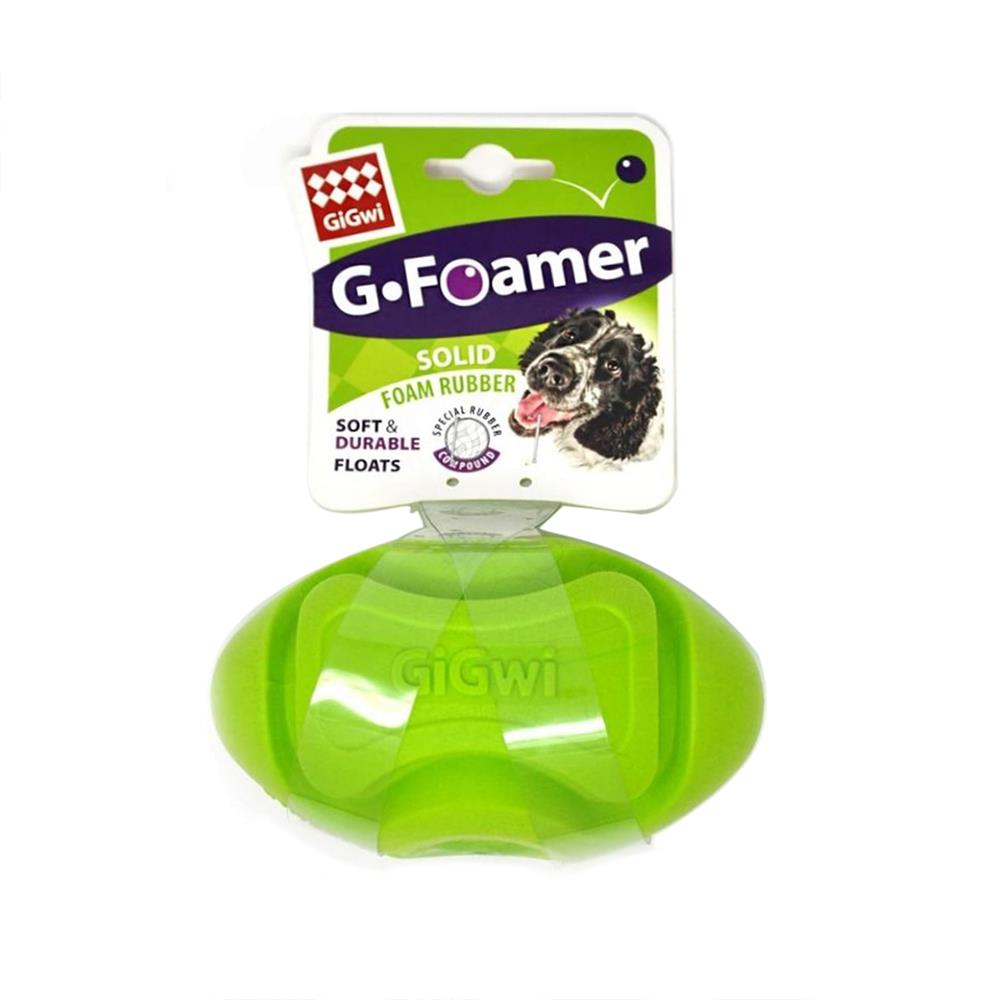 ของเล่นสุนัข GIGWI G FOAMER RUGBY สีเขียว