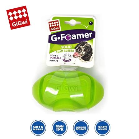 ของเล่นสุนัข GIGWI G FOAMER RUGBY สีเขียว_1