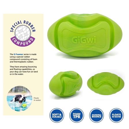 ของเล่นสุนัข GIGWI G FOAMER RUGBY สีเขียว_2