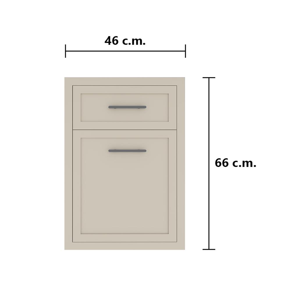 ตู้ลิ้นชัก MJ SLIM SHAKER 46x66 ซม. สี BEIGE