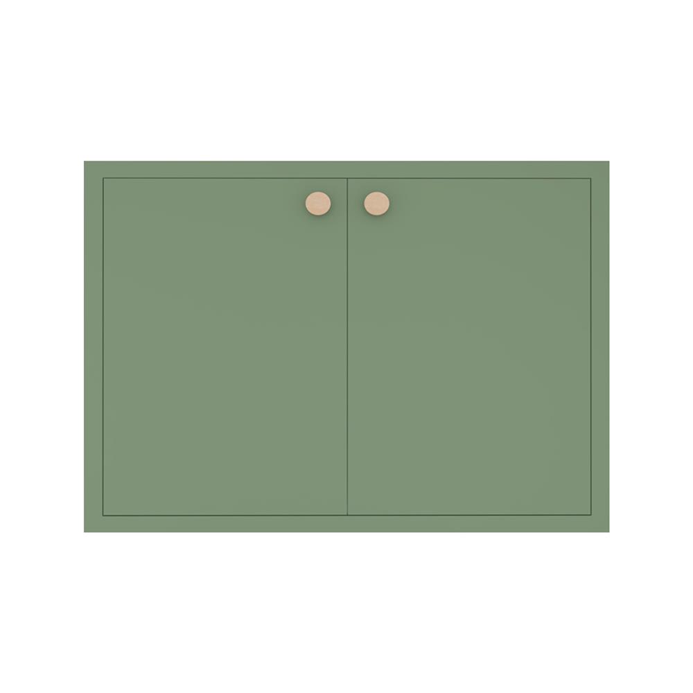 หน้าบานคู่ MJ DOT 86x66 ซม. สี MATCHA