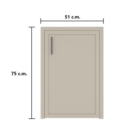 บานถังแก๊ส MJ SLIM SHAKER 75x51 ซม. สี BEIGE_2